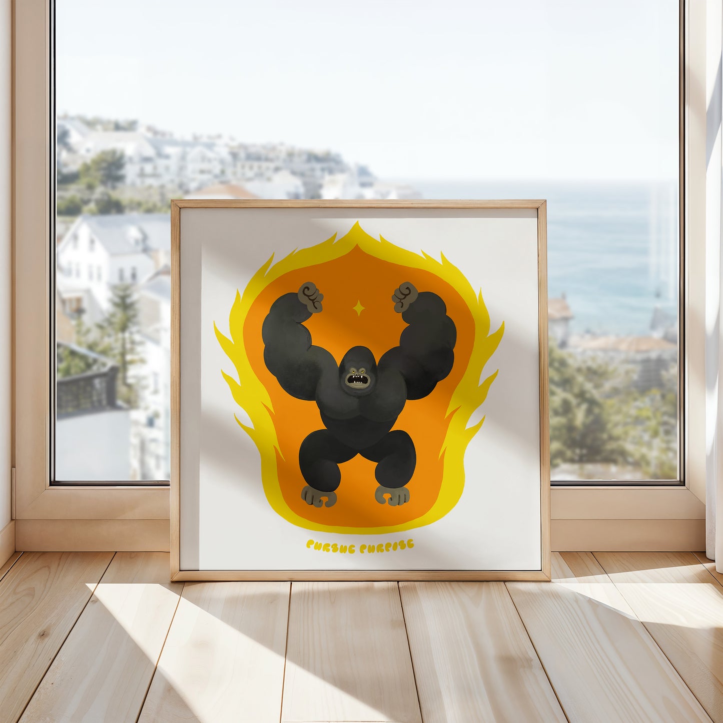 'The Powerful Ape' Print